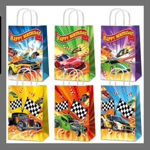 Race Car Themed Party Gift Bags - Set of 6